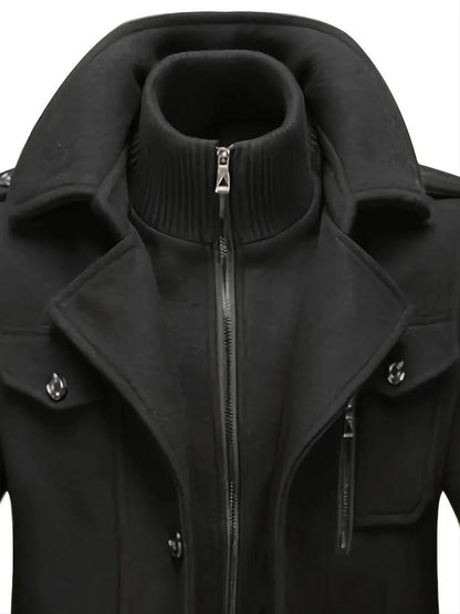 Premium Black Long Winter Coat